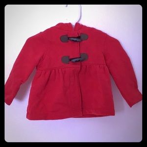 Baby girls red jacket coat